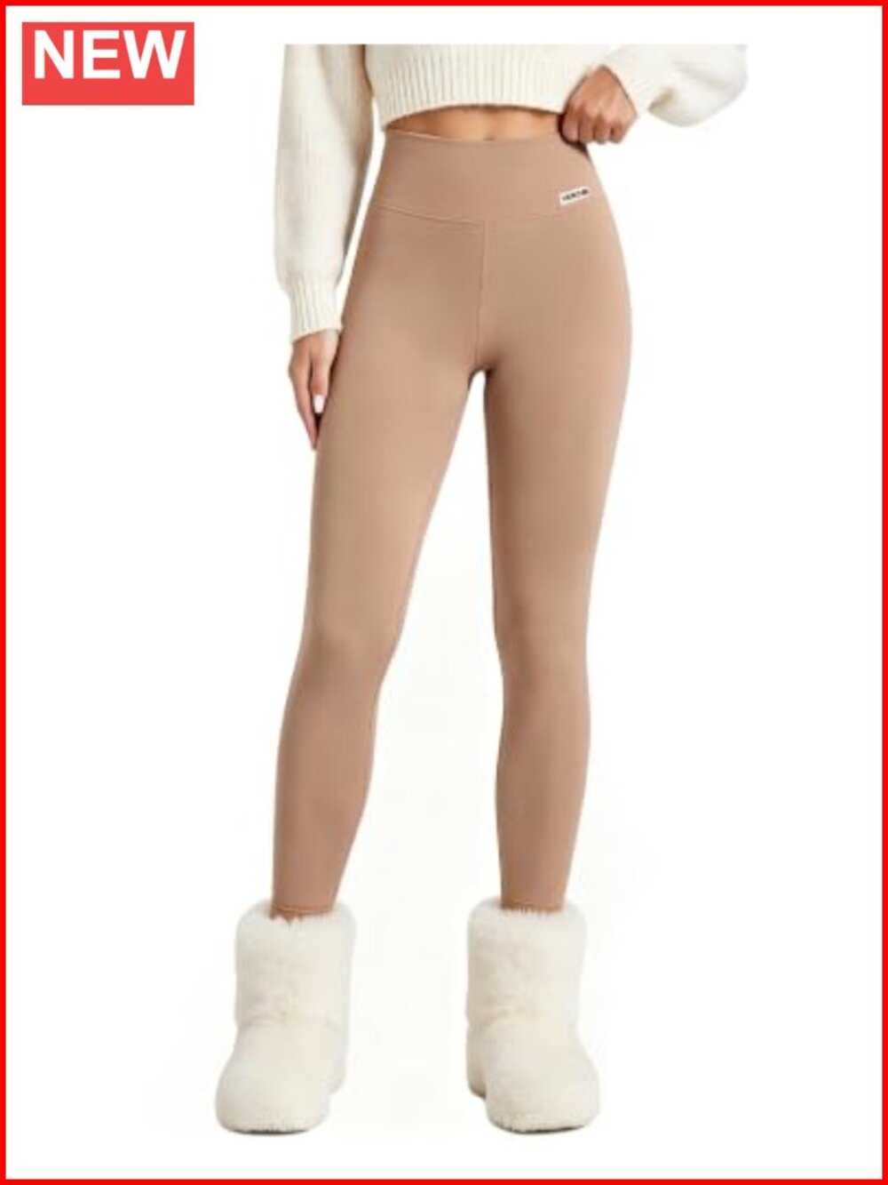 Women's High Waist Fleece Lined Leggings Winter Thermal Skinny Pants